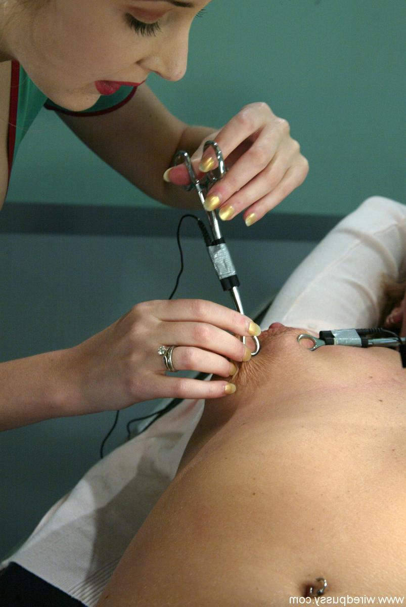 20P Blonde Trina getting bound and fucked by nurse Chanta-Rose & her colleague