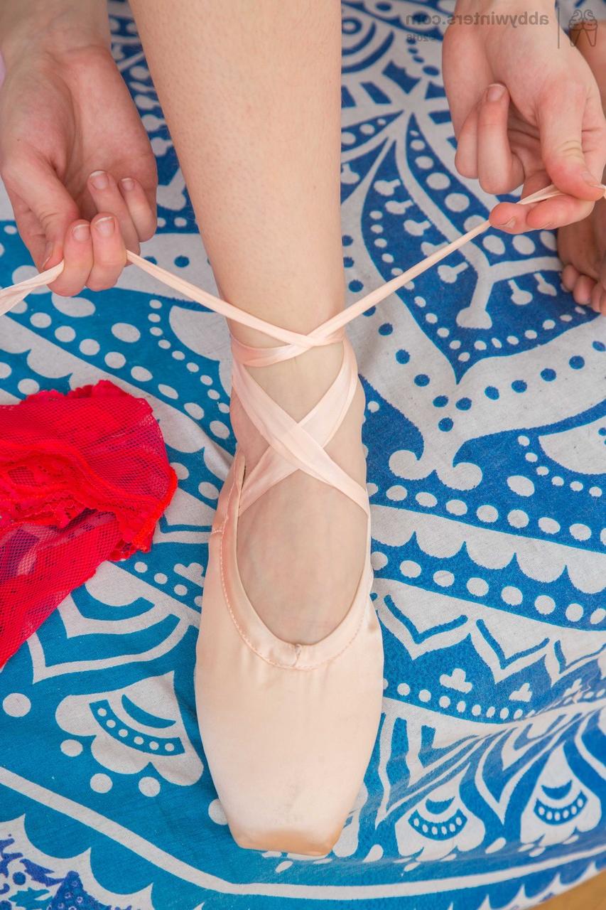 20P Hot ballerina Kayla J undresses herself while posing naked for the camera