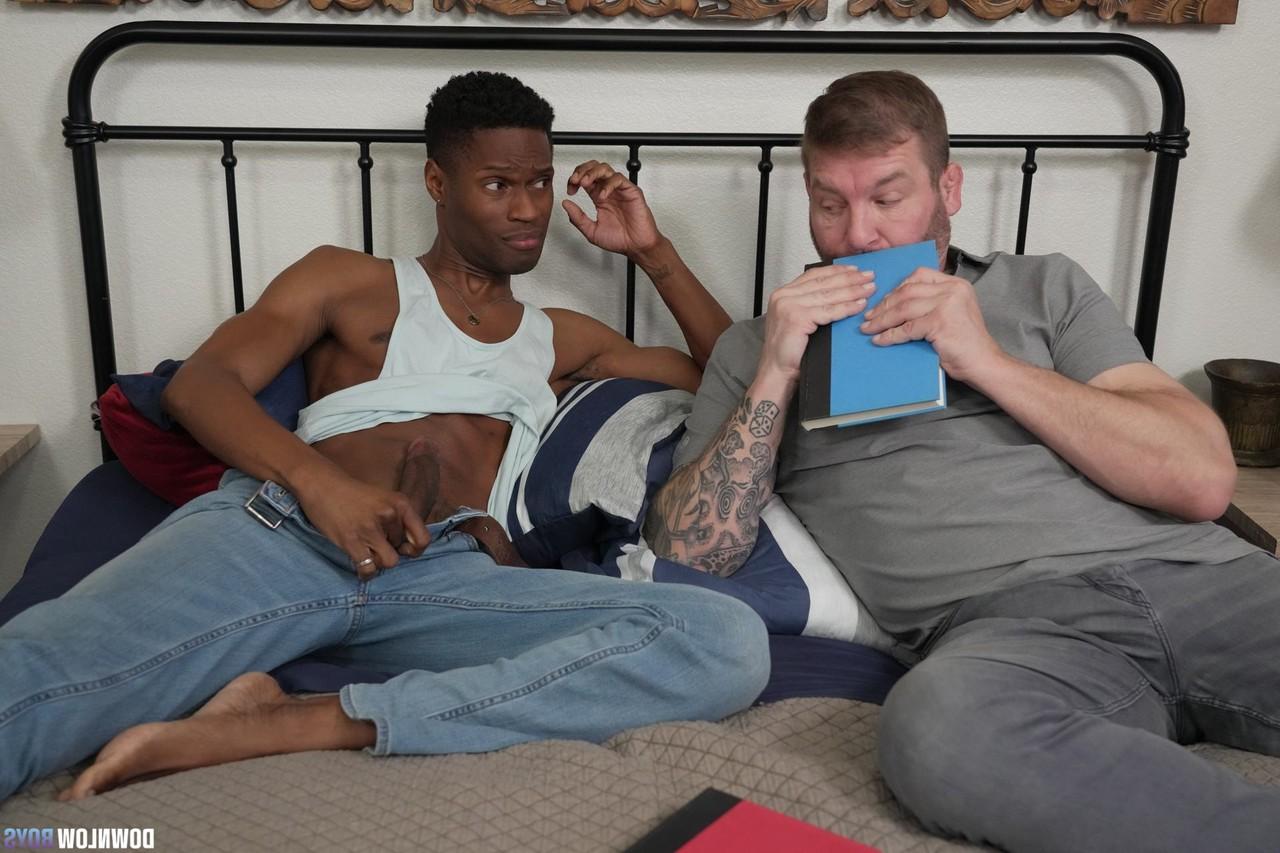 20P Tattooed gay Colby Jansen enjoys hardcore anal sex with a black bottom