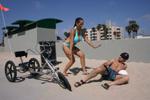 17P Brunette MILF with big tits Carmella Bing didn't let guy go away on the beach