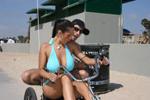 17P Brunette MILF with big tits Carmella Bing didn't let guy go away on the beach