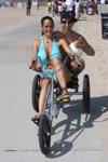17P Brunette MILF with big tits Carmella Bing didn't let guy go away on the beach
