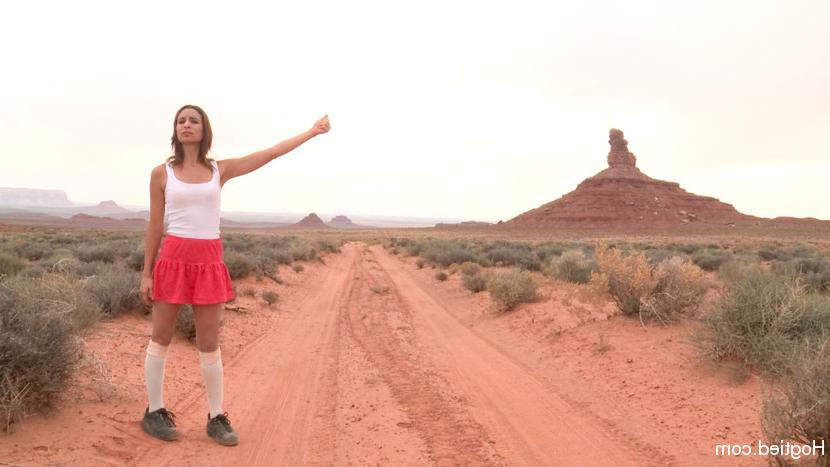 12P Caucasian hitchhiker is restrained and penetrated in the desert