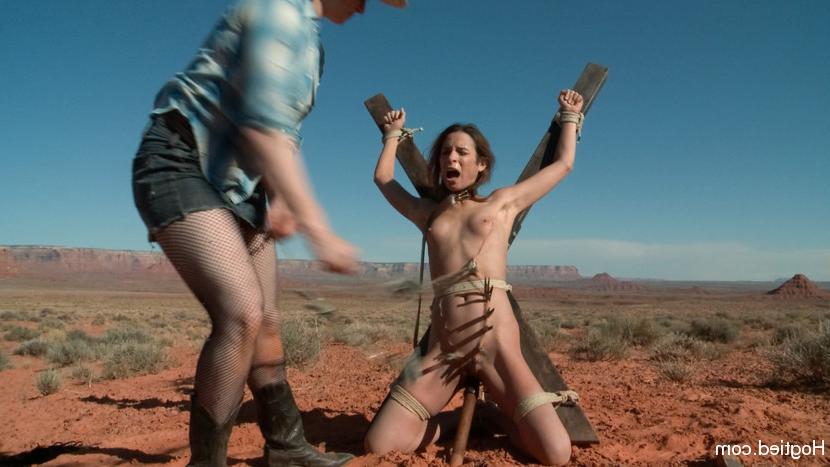 12P Caucasian hitchhiker is restrained and penetrated in the desert