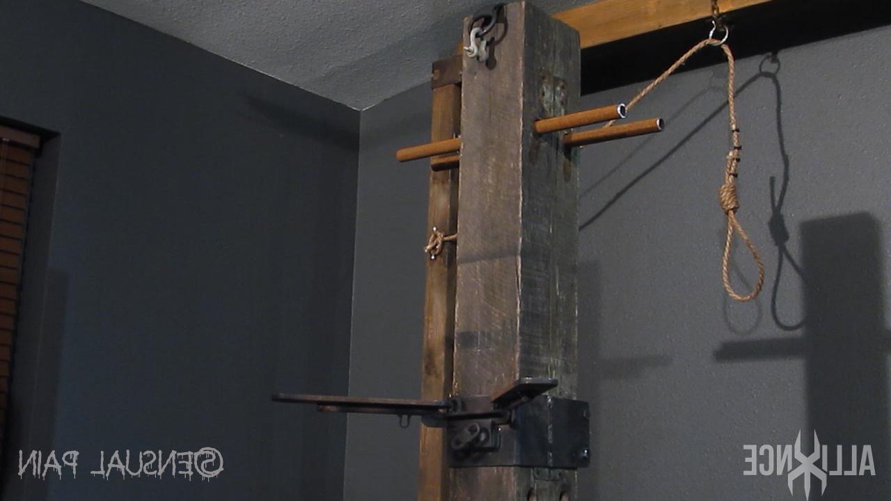 14P Caucasian slave Abigail Dupree is caned and flogged while naked and restrained