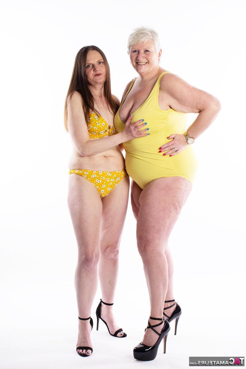 16P La señora mayor Reckless Temptation besa con la lengua a una abuela lesbiana