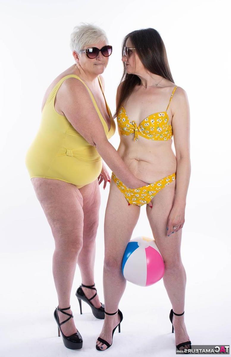 16P La señora mayor Reckless Temptation besa con la lengua a una abuela lesbiana