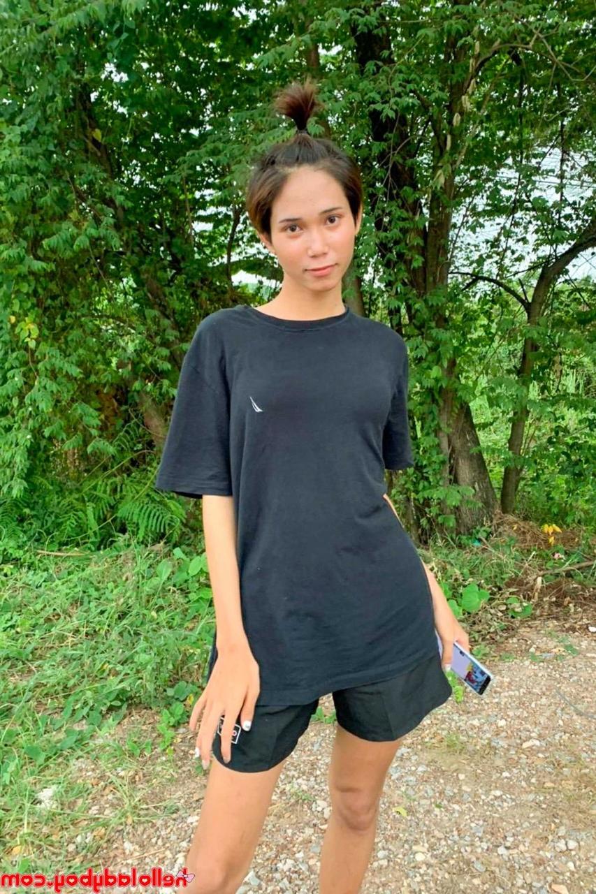 20P Gorgeous Asian shemale posing fully clothed in public in her own compilation