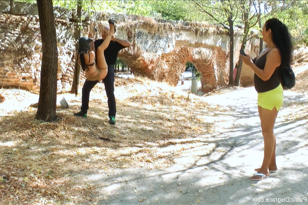 20P Bound Latina with a big booty Carol Vega gets humiliated and finger fucked