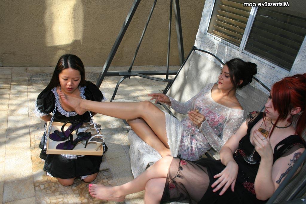 12P Overweight Asian maid is subjected to humiliating toe sucking acts