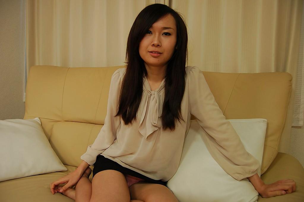 16P Asian brunette babe Mayu Takagi demonstrates her tiny tits and ass