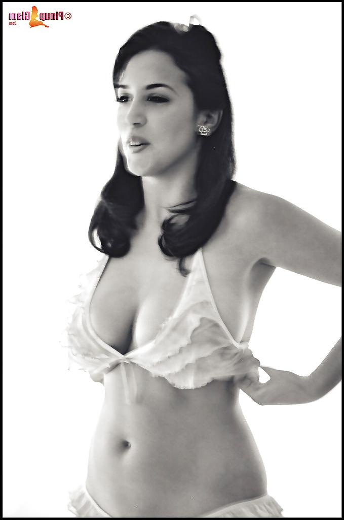 16P Big titted babe is stripped to panties and her boobs are gorgeous