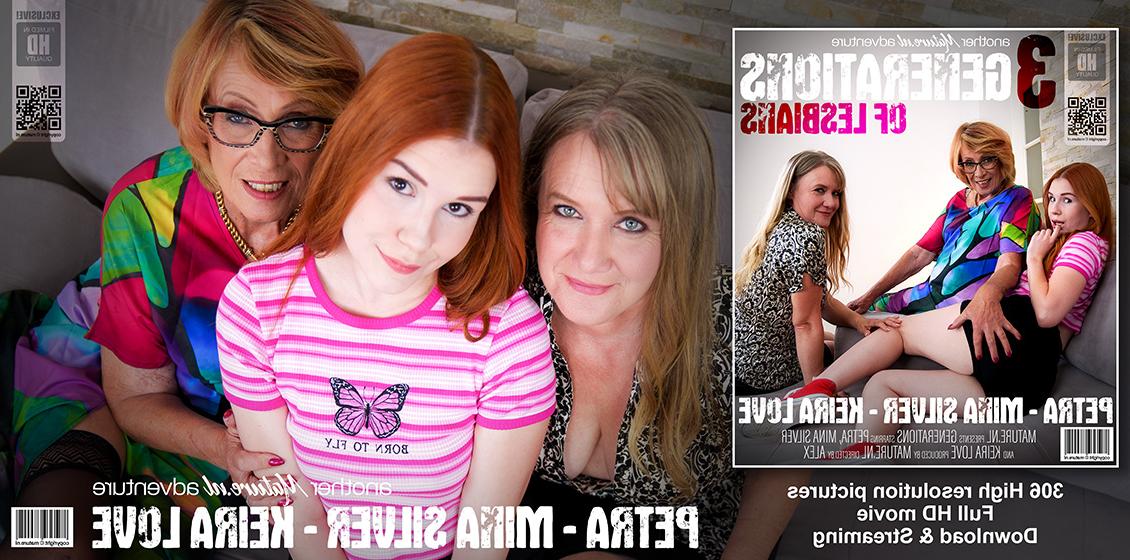 11P Jovem ruiva faz um trio lésbico com mulheres mais velhas