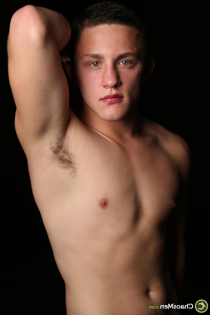 20P Charming twink Charlie showing off his big hairy dick and booty