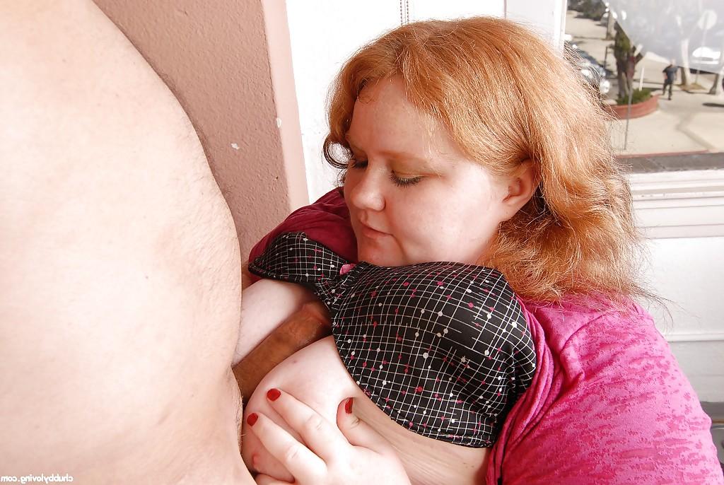 16P Fatty mature Ruby gives a good deep blowjob just for sperm in mouth