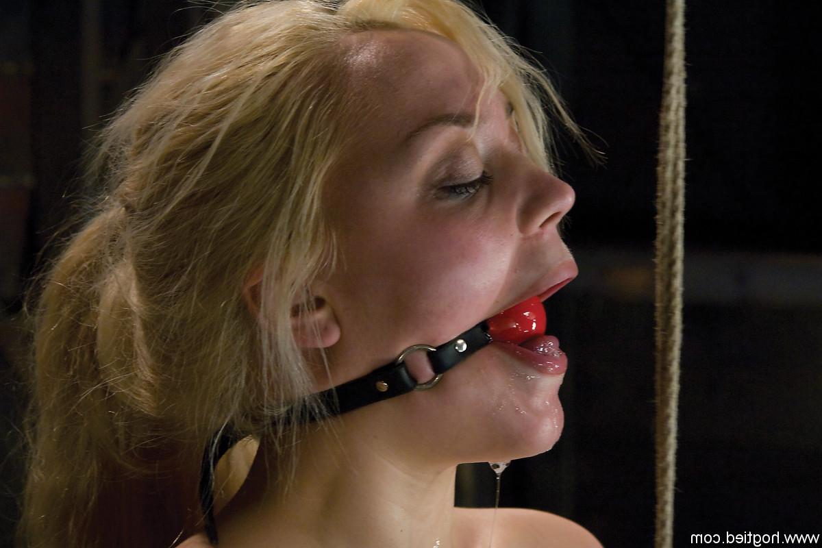 20P Blonde teen with tiny nips Annette Schwarz gets tied up and tugs a cock
