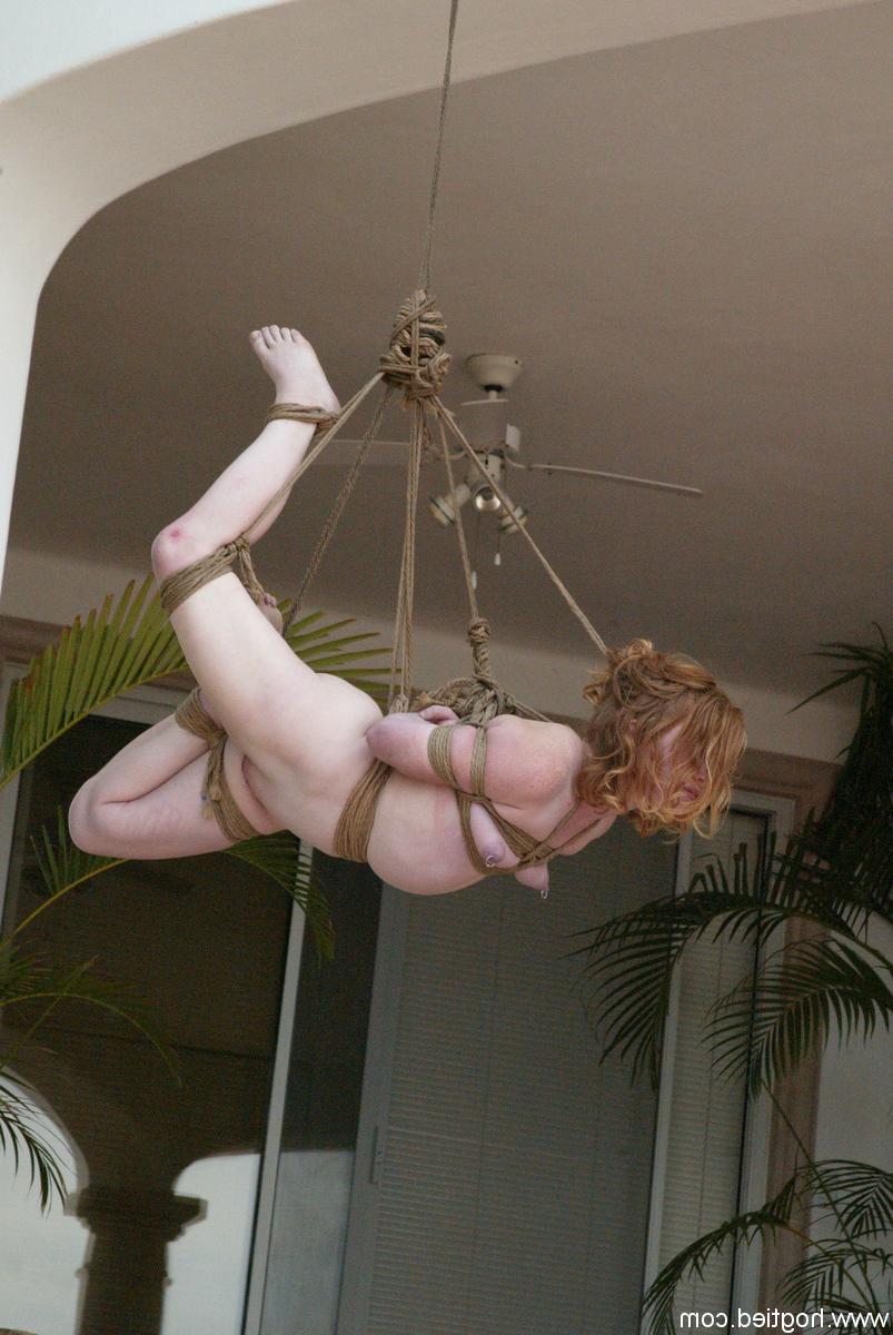 20P MILF Mallory & some hot sluts get their tits tied in stunning BDSM suspension