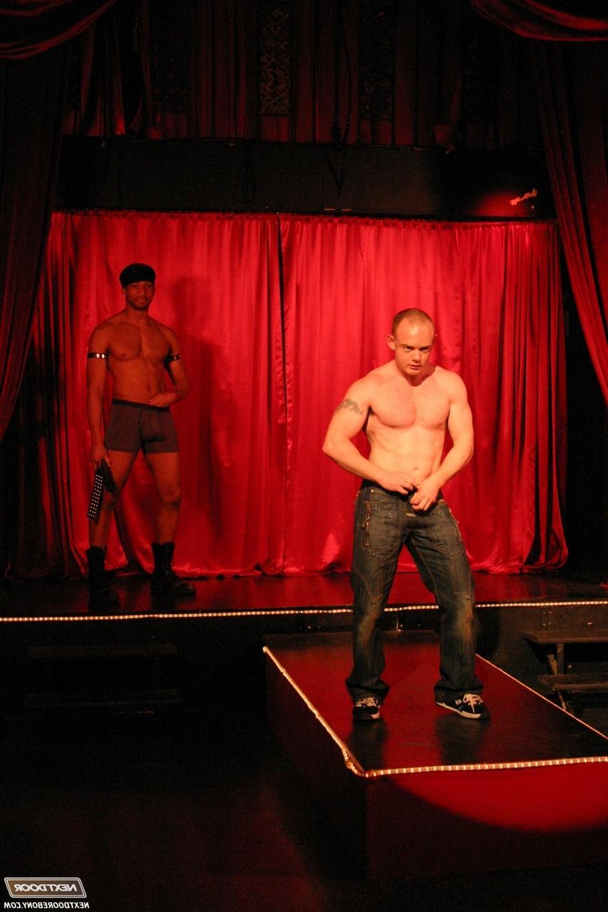 20P Muscular men models spit roasting each other in sizzling gay groupsex