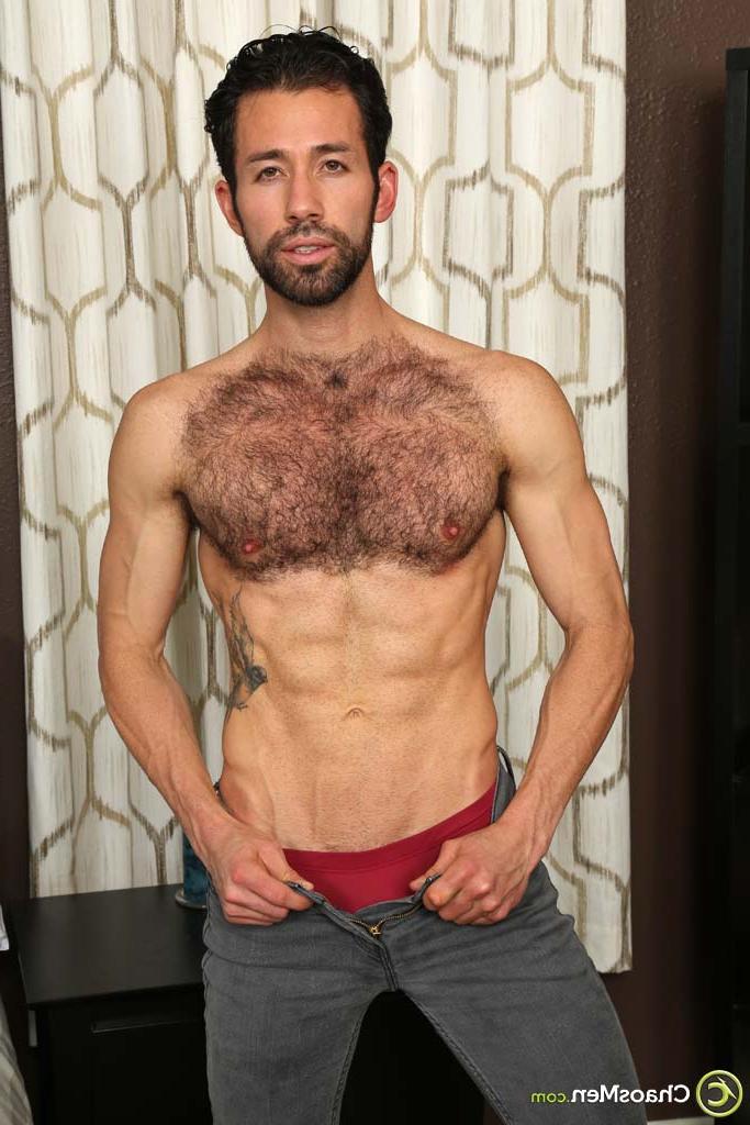 19P Muscular guy Marcos Gomez shows off his athletic naked body & his hard cock