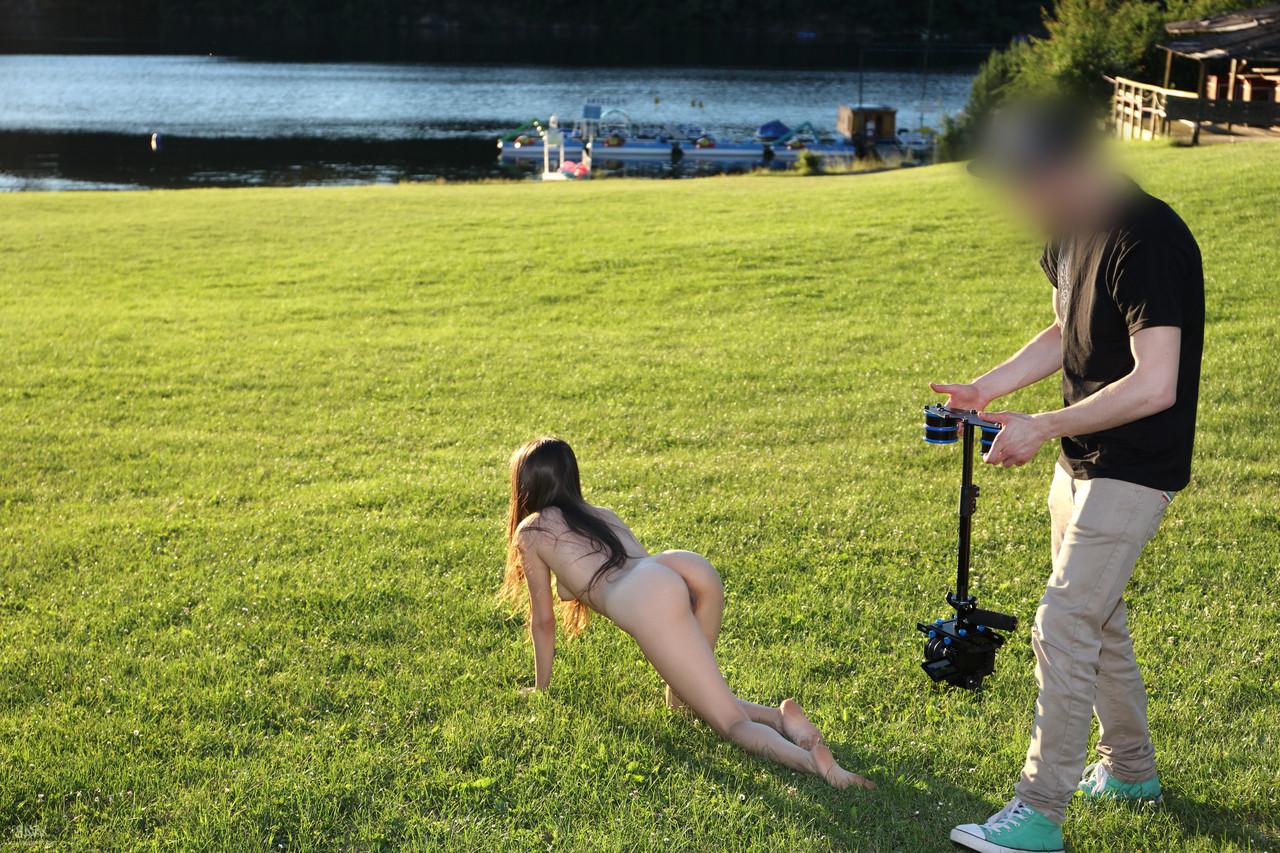 17P Adorable Ukrainian teen Li Moon showing her incredibly hot nude body outdoors