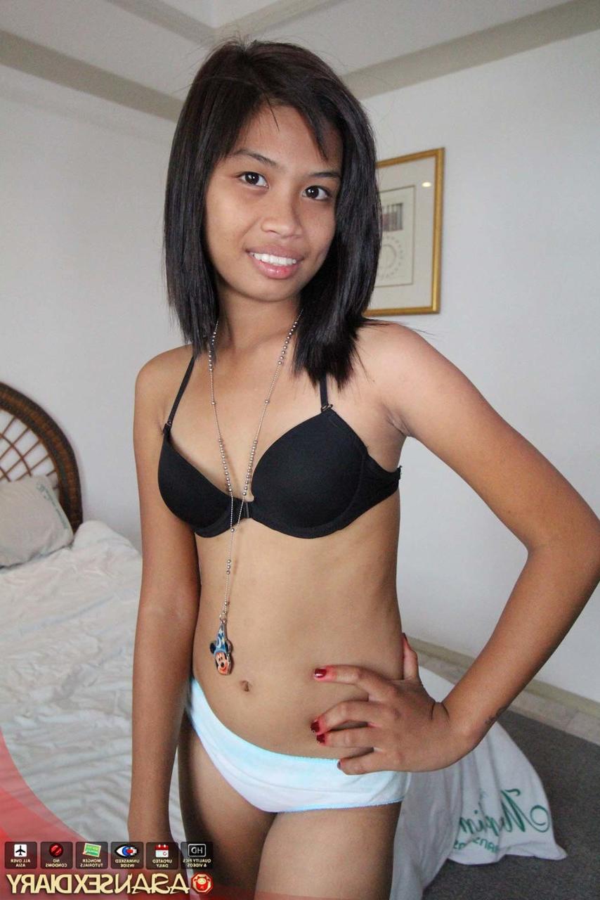 15P 19 year old LBFM disrobes in a bedroom from a POV perspective