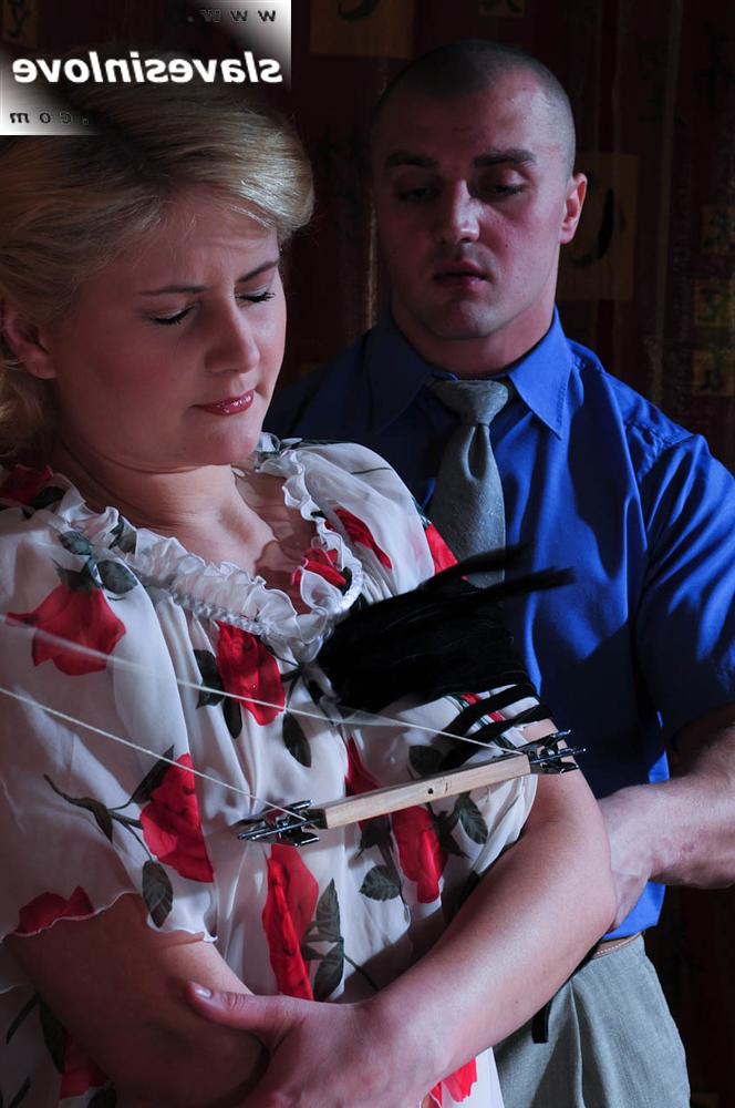 15P Blonde slave endures painful play before being fucked by her owner