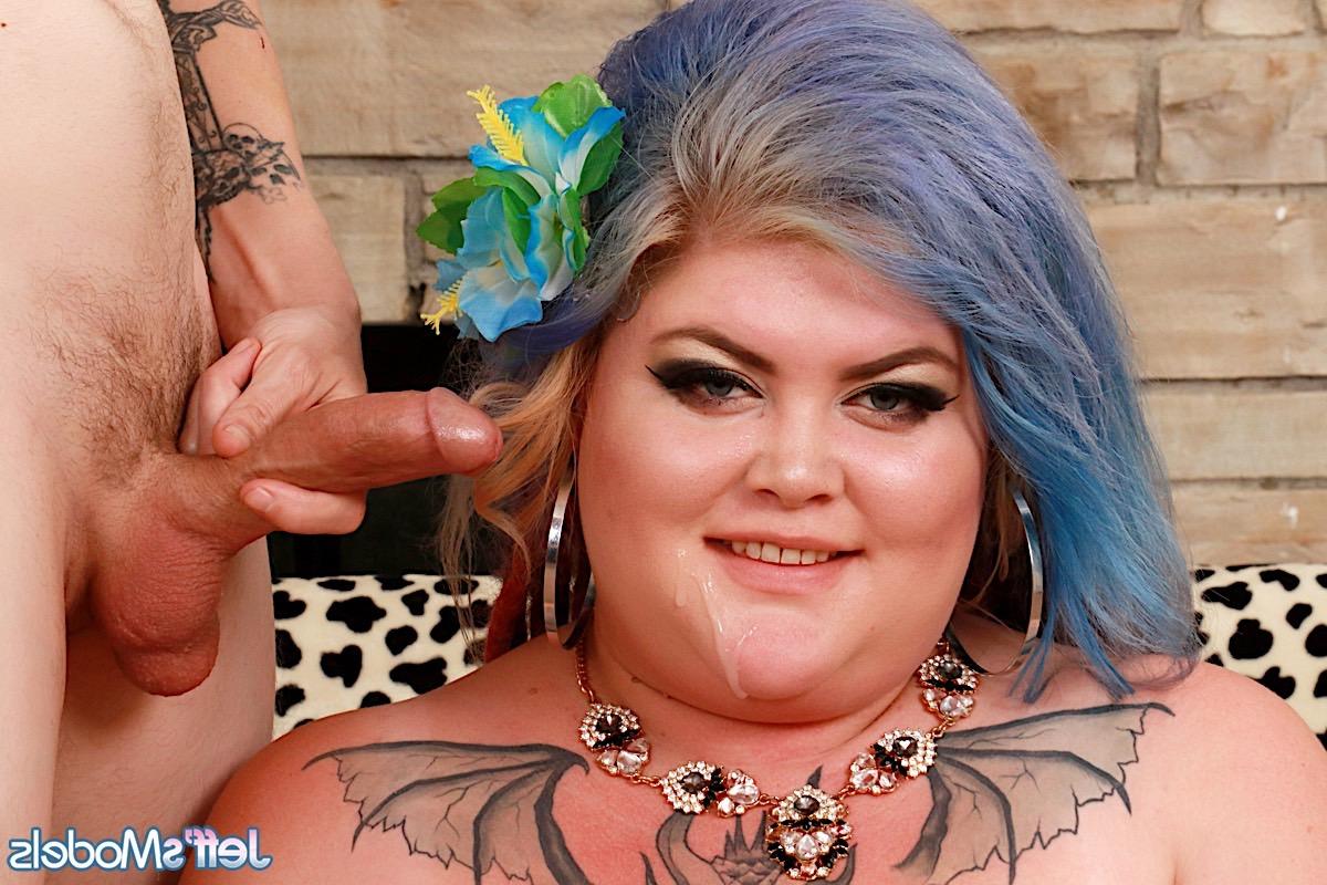 16P SSBBW Sasha Syren concludes sexual intercourse with cum on her face
