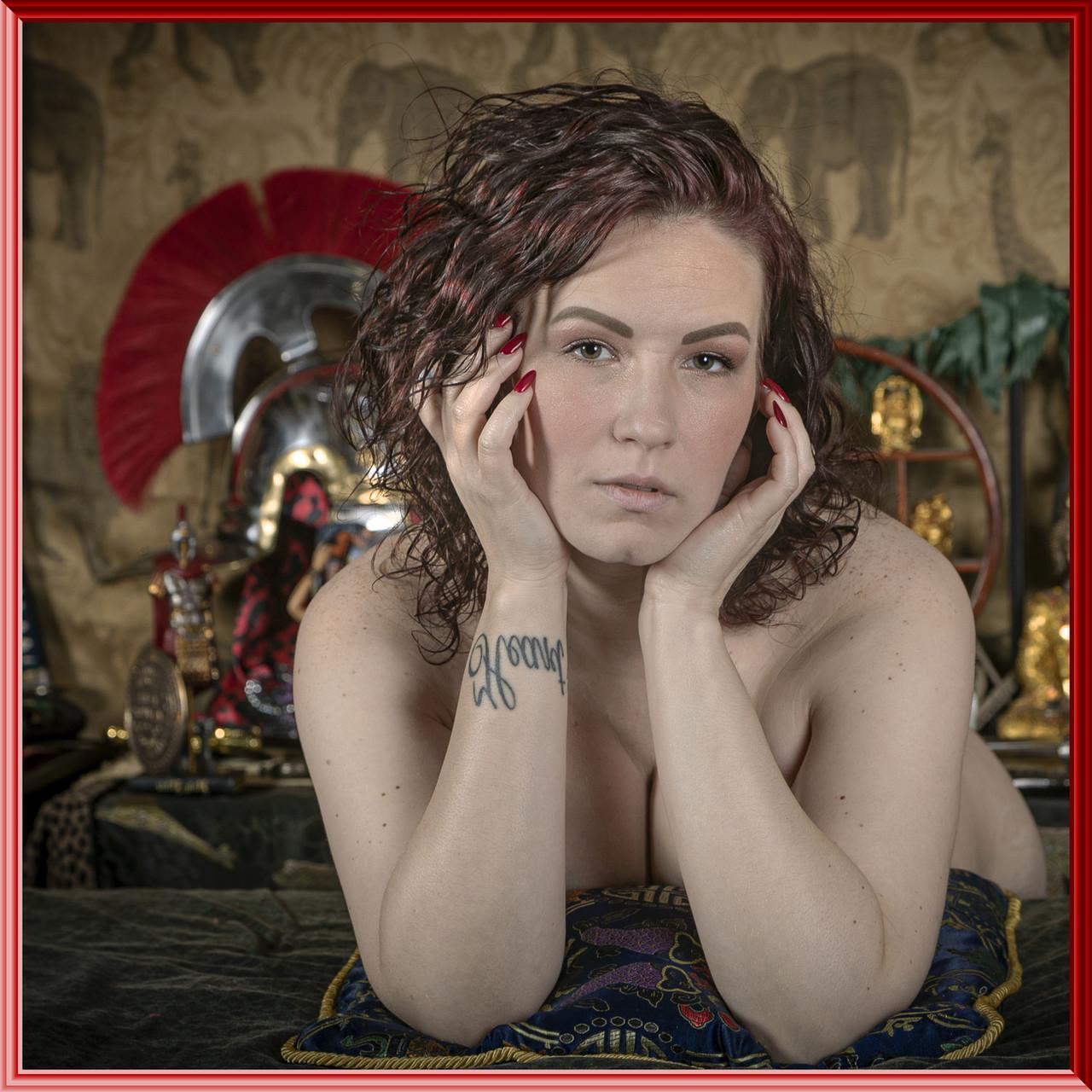 20P Chubby babe poses while completely naked in a sexy solo compilation