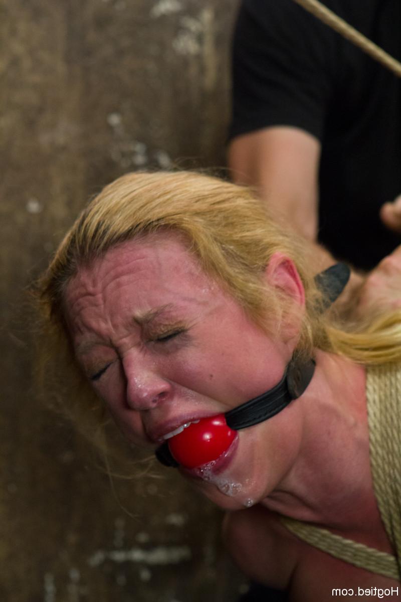 20P Tied-up & ball-gagged MILF Dee Williams gets painfully toyed by her master