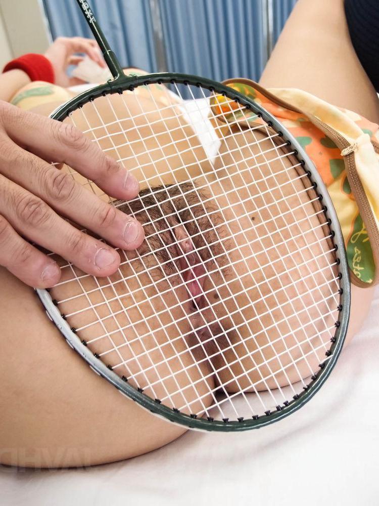 16P Japanese badminton player Suzu Minamoto engages in POV sex in knee socks