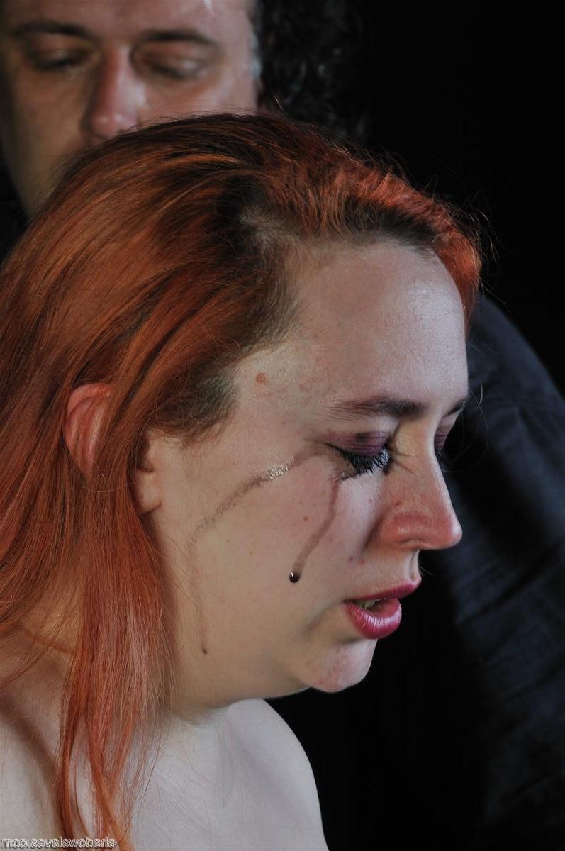 12P Fat redhead is tortured with hot candle wax by a sadistic man