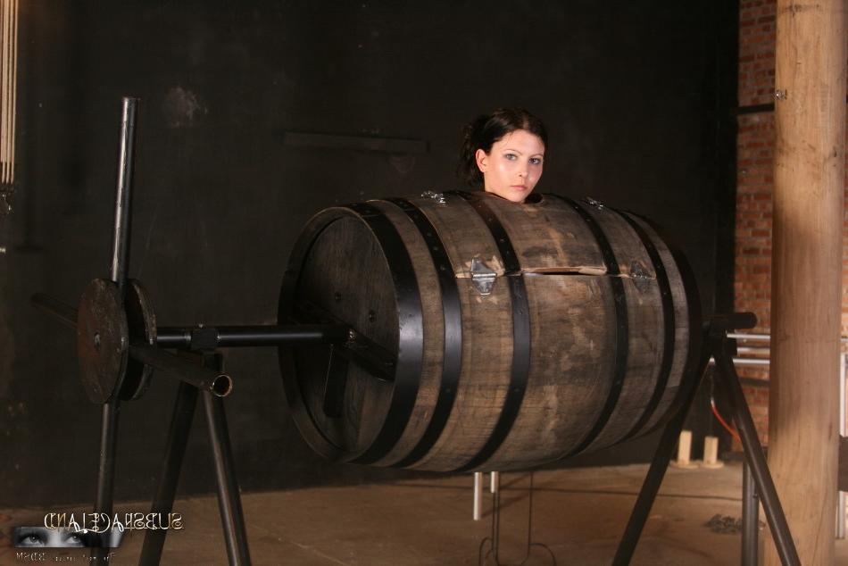 16P Brunette chick is tied up and subjected to water torture by a cruel man