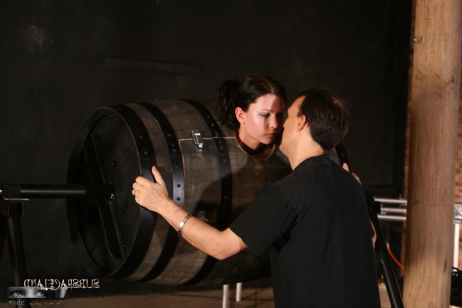 16P Brunette chick is tied up and subjected to water torture by a cruel man