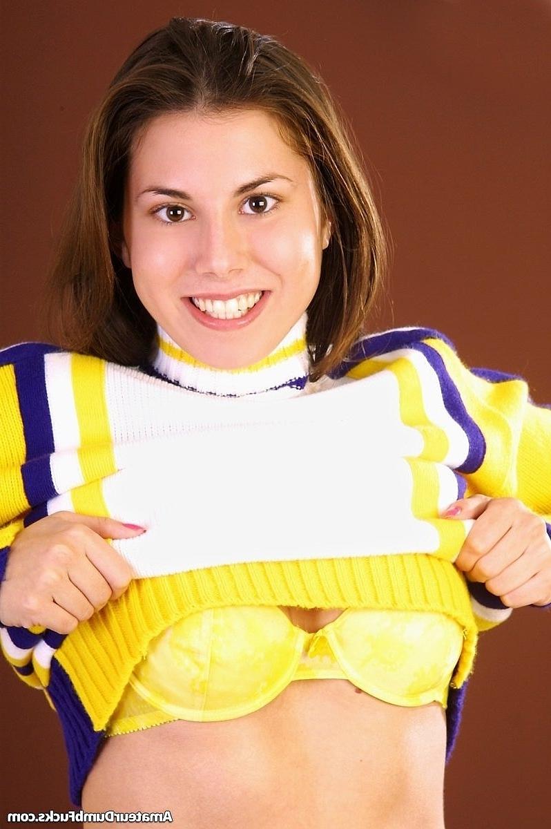 20P Asian cheerleader Sally Lesters spreads and toys her trimmed pussy up close