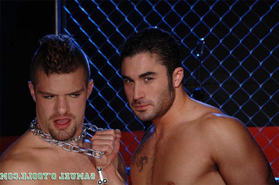 20P Adam Wirthmore & Samuel O'Toole give each other a BJ in gay bondage action