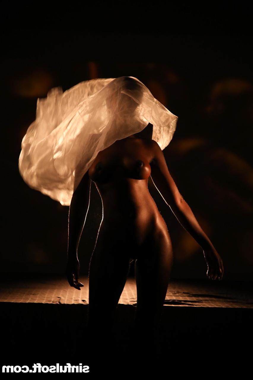 20P Black babe Zaawaadi enjoys oily passionate intercourse with a white man