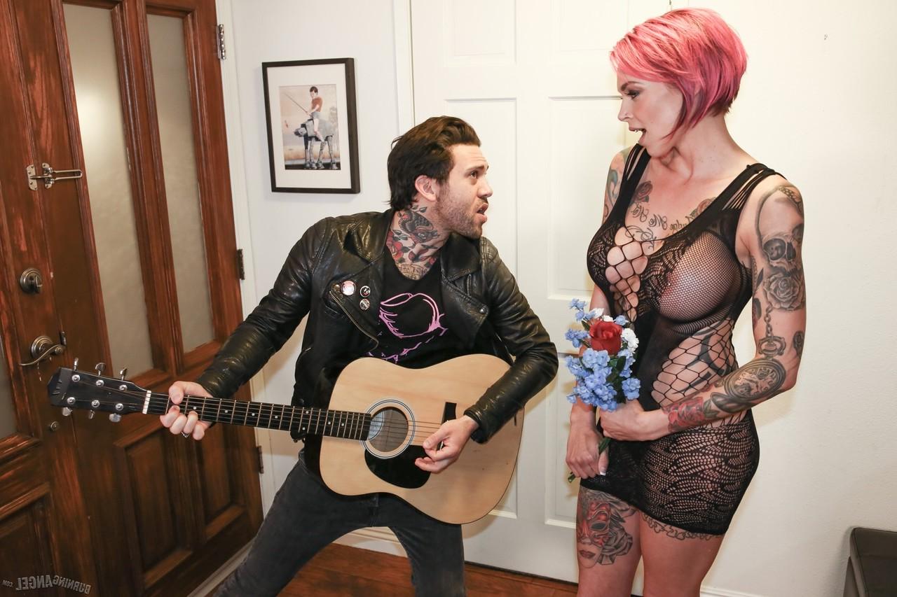 17P Redhead MILF squirt queen Anna Bell Peaks gets great big tits covered in cum