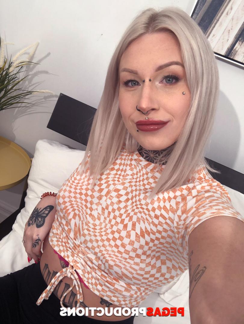 20P Hottie Princess 69 undresses and shows her inked body & pierced nipples