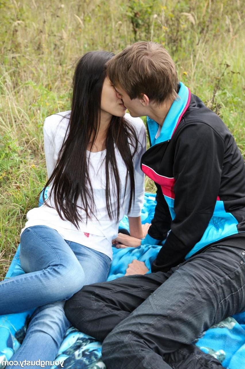20P Teen with big tits Paula O wanks and humps her boyfriend's dick in public
