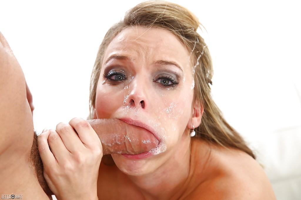16P Close up photos of Pristine Edge taking chipmunking and face fucking