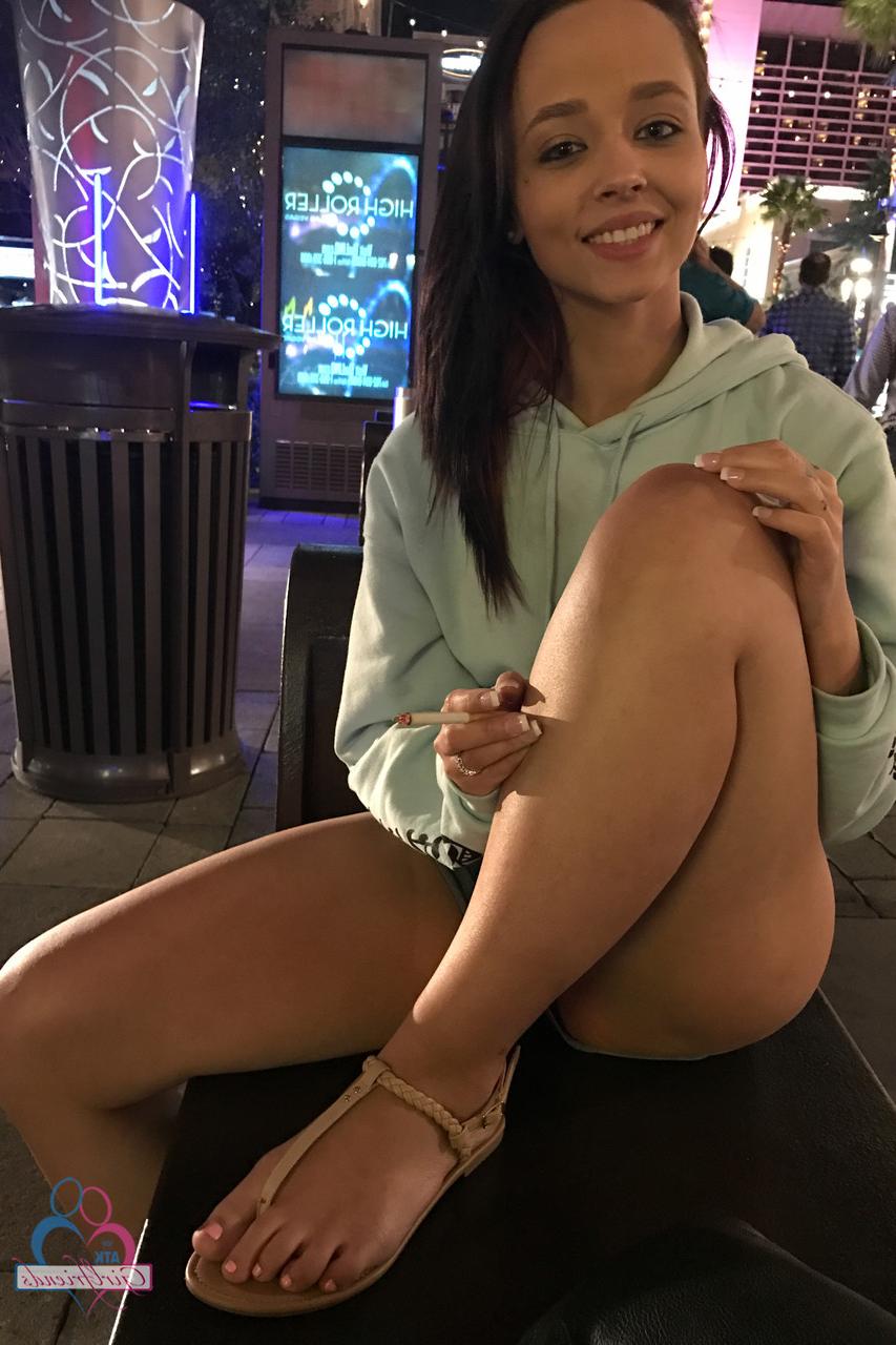 18P Colombian girlfriend Emily Cash flaunts her sexy feet in her solo compilation