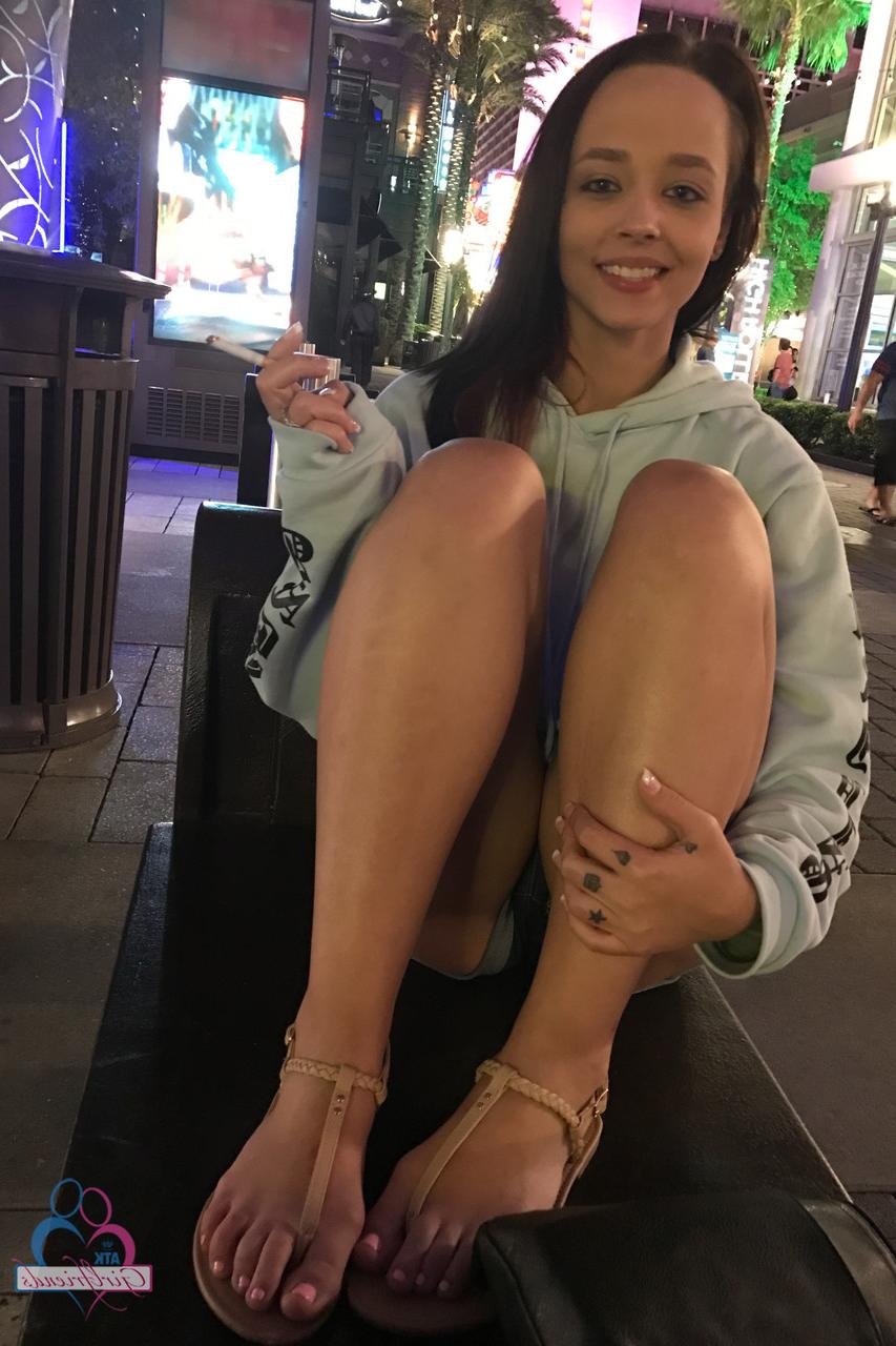 18P Colombian girlfriend Emily Cash flaunts her sexy feet in her solo compilation