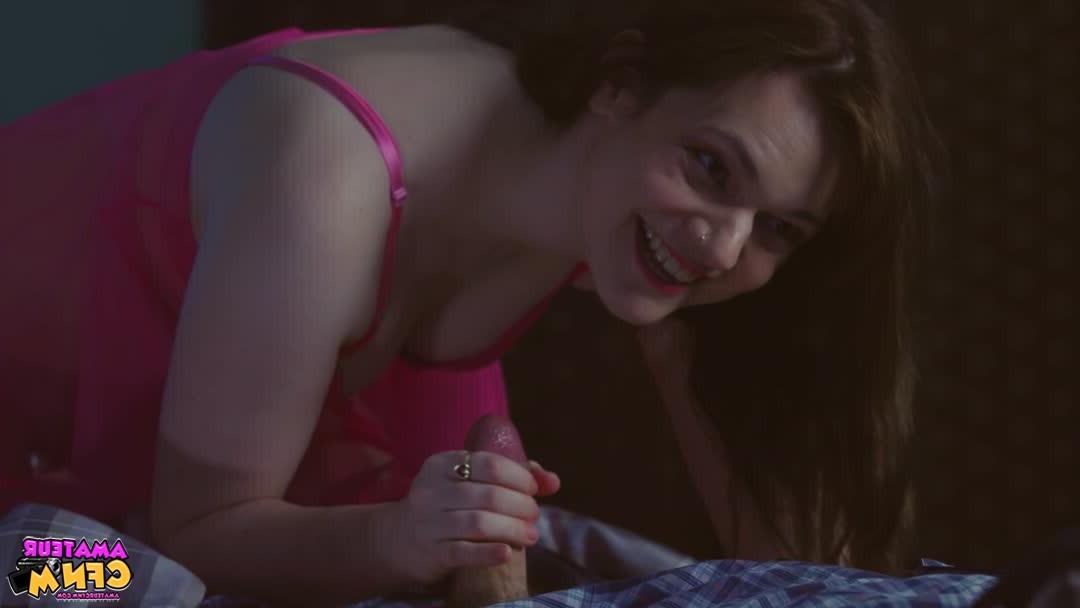 16P Elise Lee changes into a pink teddy before giving a blowjob