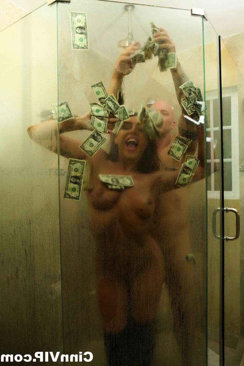 12P Pornstar Christiana Cinn makes it rain while having sex in the shower