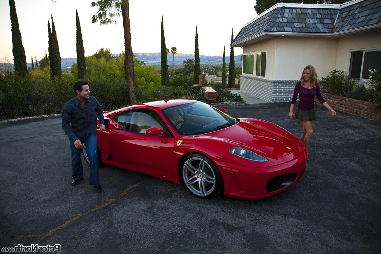 15P Attractive Bree Olson knows what she has to do for a nice ride in sports car