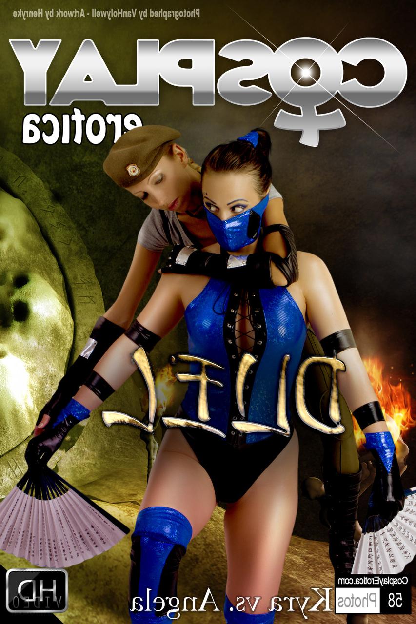 12P Mortal Kombat enthusiasts partake in lesbian play during a cosplay session
