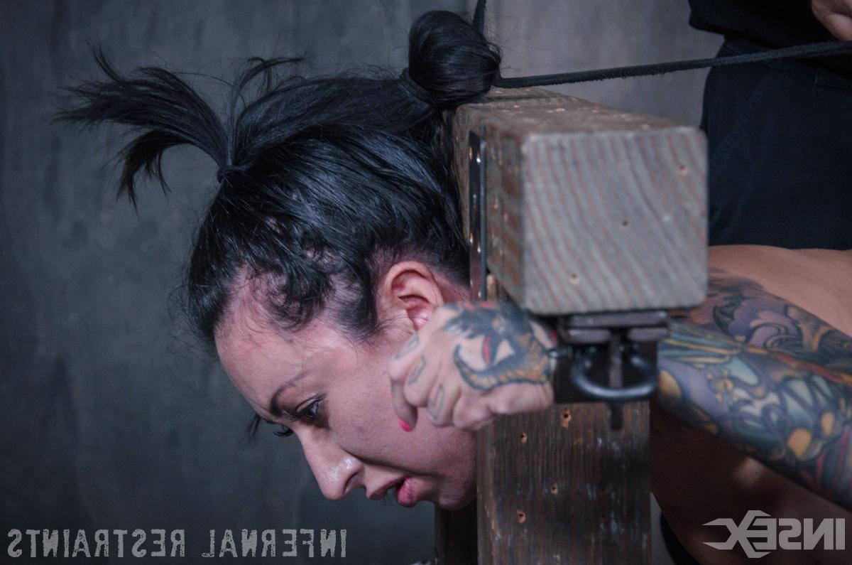 14P Secretary Lily Lane finds herself locked up and restrained in a dungeon