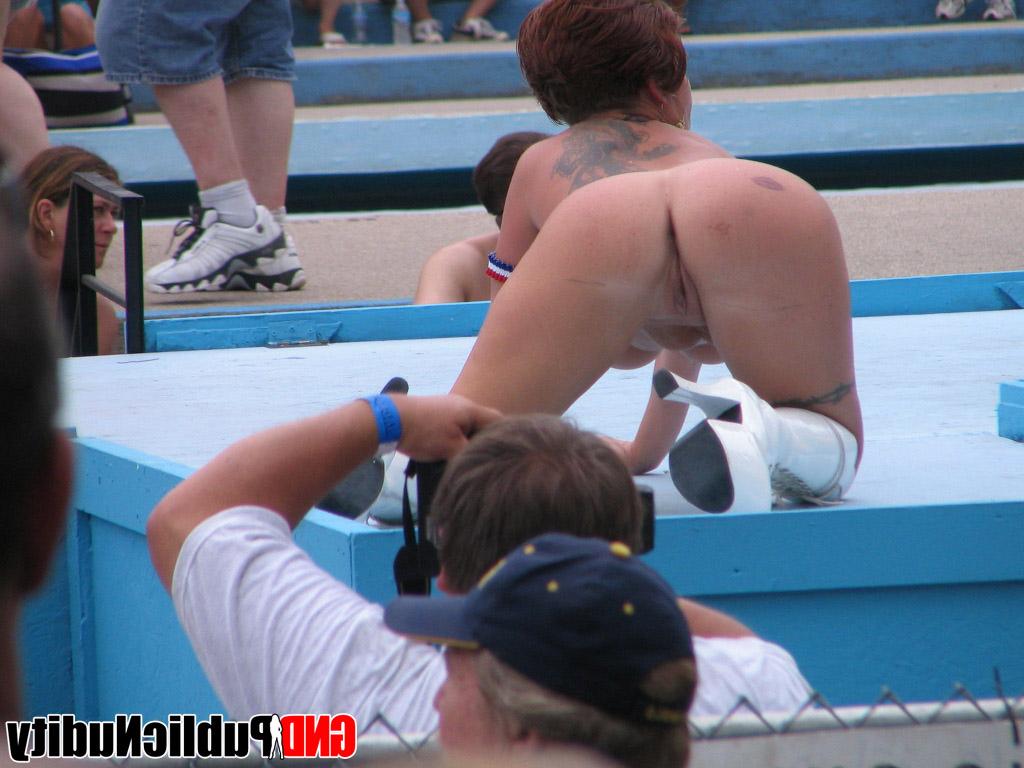 12P Candid action during a fun filled day at a clothing optional club