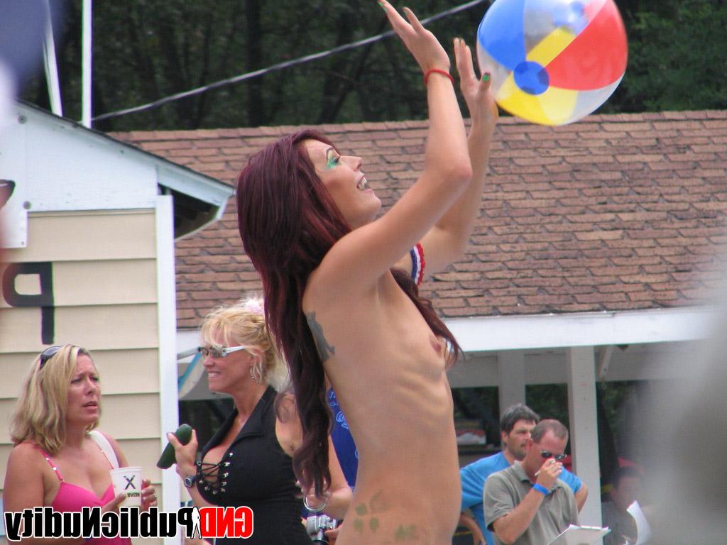 12P Candid action during a fun filled day at a clothing optional club
