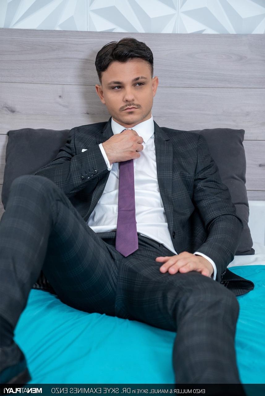 20P Young gay Enzo Muller enjoys wild anal sex with his hung doctor Manuel Skye